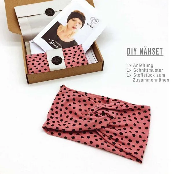 WiDDA berlin WiDDA berlin DIY Nähset Stirnband Punkte, Rosa, – Produktbild 1 von 4