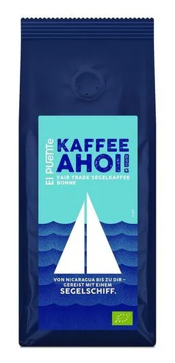 El Puente El Puente Kaffee Ahoi! - Bio-Kaffeebohnen 250 g gesegelt | Fair Trade | Bio-zertifiziert | Vegan | Glutenfrei – Produktbild 1 von 1