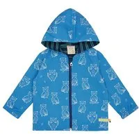 loud proud loud + proud Babys & Kinder Wasserabweisende Jacke mit Druck, GOTS-zertifiziert, Azur(blau), – Produktbild 1 von 1
