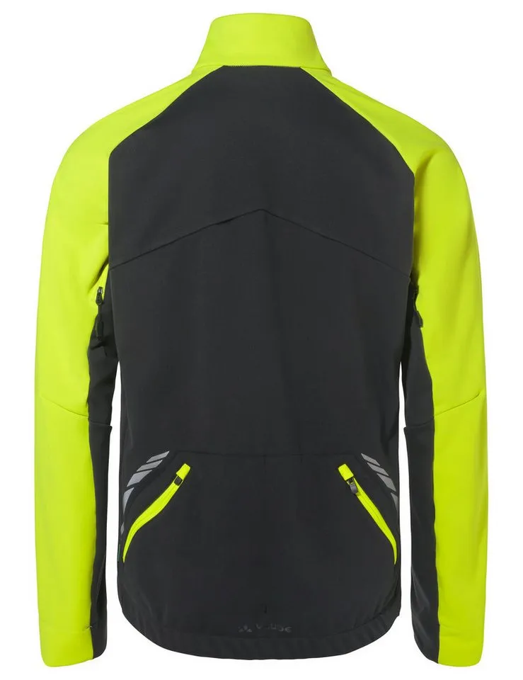 Vaude Vaude Fahrradjacke Men's Posta Softshell Jacket VII (1-St) winddichte, wasserabweisende und atmungsaktiv Fahrradjacke, Gelb, – Produktbild 2 von 4