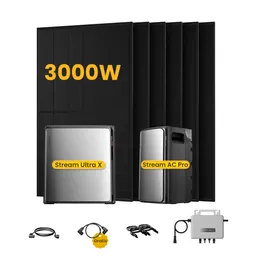 EcoFlow EcoFlow Stream Ultra X, Solaranlage mit Speicher, mit 6 x 500W Bifazialen Solarmodulen, by Powerness - Stream Ultra X + Stream AC Pro | 5760Wh / ohne Zubehör / Selbstabholung – Produktbild 1 von 1
