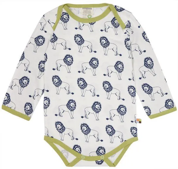 loud + proud loud + proud Babys & Kinder Body langarm Druck, GOTS-zertifiziert, Ultramarin(blau), – Produktbild 2 von 2