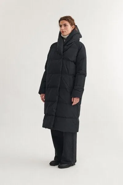 Basic Apparel Basic Apparel Wintermantel Tenna Shawl Collar Parka aus recyceltem Polyester, Schwarz (black), – Produktbild 4 von 4