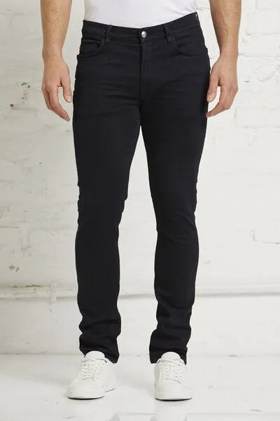 Wunderwerk Wunderwerk Herrenhose aus Bio-Baumwolle "Steve slim overdye high flex", Schwarz (black with black 99), – Produktbild 3 von 4