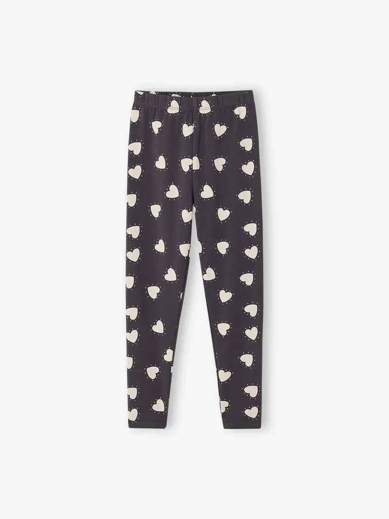 Vertbaudet 2er-Pack Mädchen Leggings BASIC, Dunkelgrau, – Produktbild 2 von 2