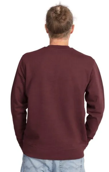 Life-Tree Life-Tree Sweater aus Biobaumwolle Fairwear Unisex "Maple Island" in Red Brown – Produktbild 5 von 5