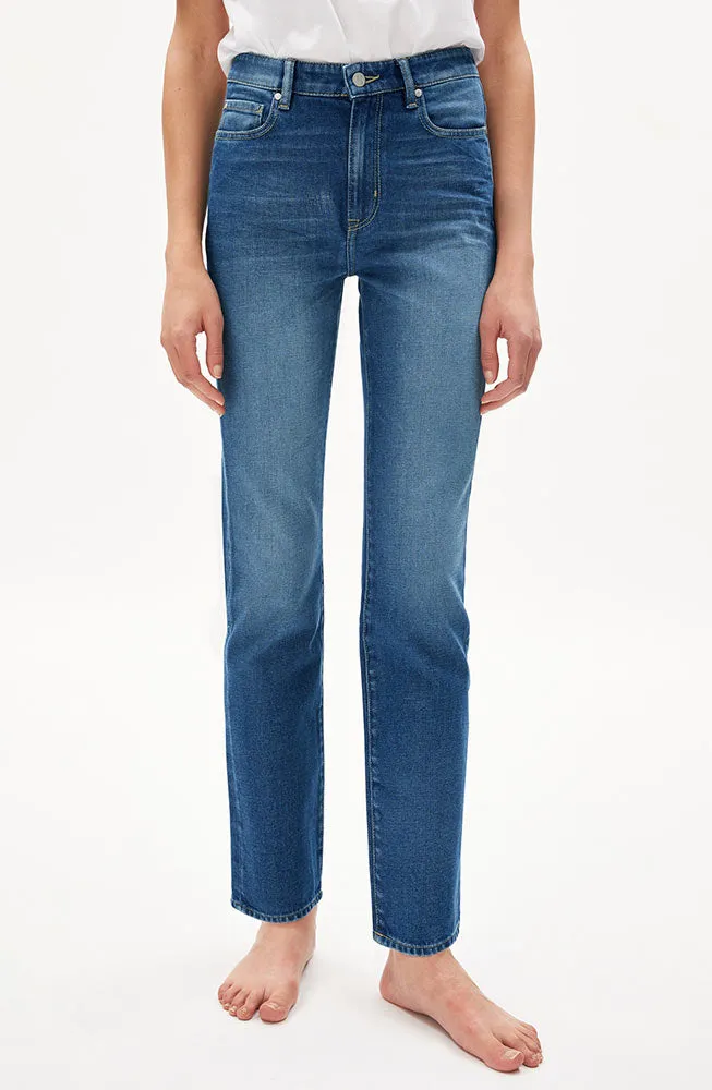 ARMEDANGELS ARMEDANGELS Damen vegan Carenaa Jeans Cenote, Blau, – Produktbild 1 von 2
