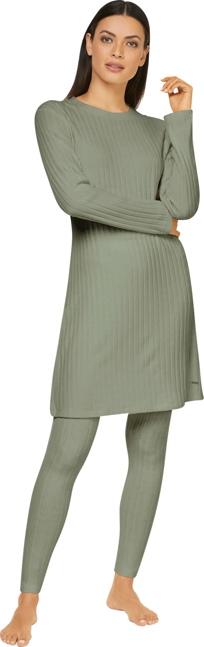 feel good Longshirt lindgrün, Lindgrün, – Produktbild 2 von 2