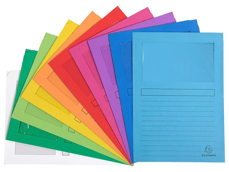 Exacompta 100 Exacompta Fenstermappen 'Forever', sortierte Farben – Produktbild 2 von 3