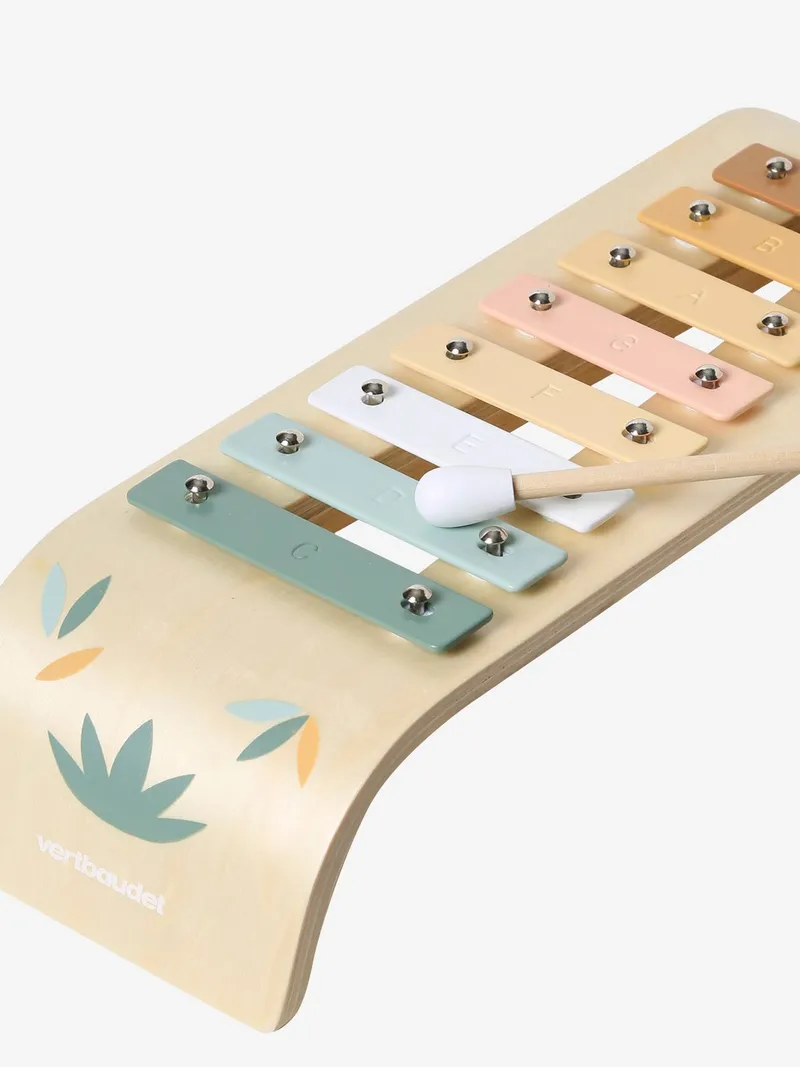 Vertbaudet Kinder Xylophon Holz FSC® tansania, Graugrün/braun tansania, – Produktbild 3 von 3