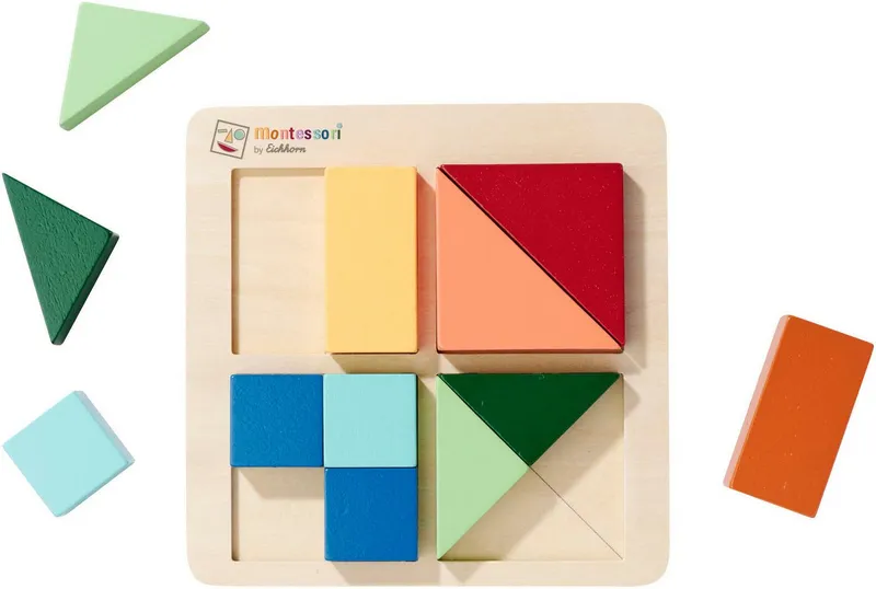 eichhorn eichhorn Puzzle Montessori Formenpuzzle, 12 Puzzleteile, Bunt, – Produktbild 3 von 5