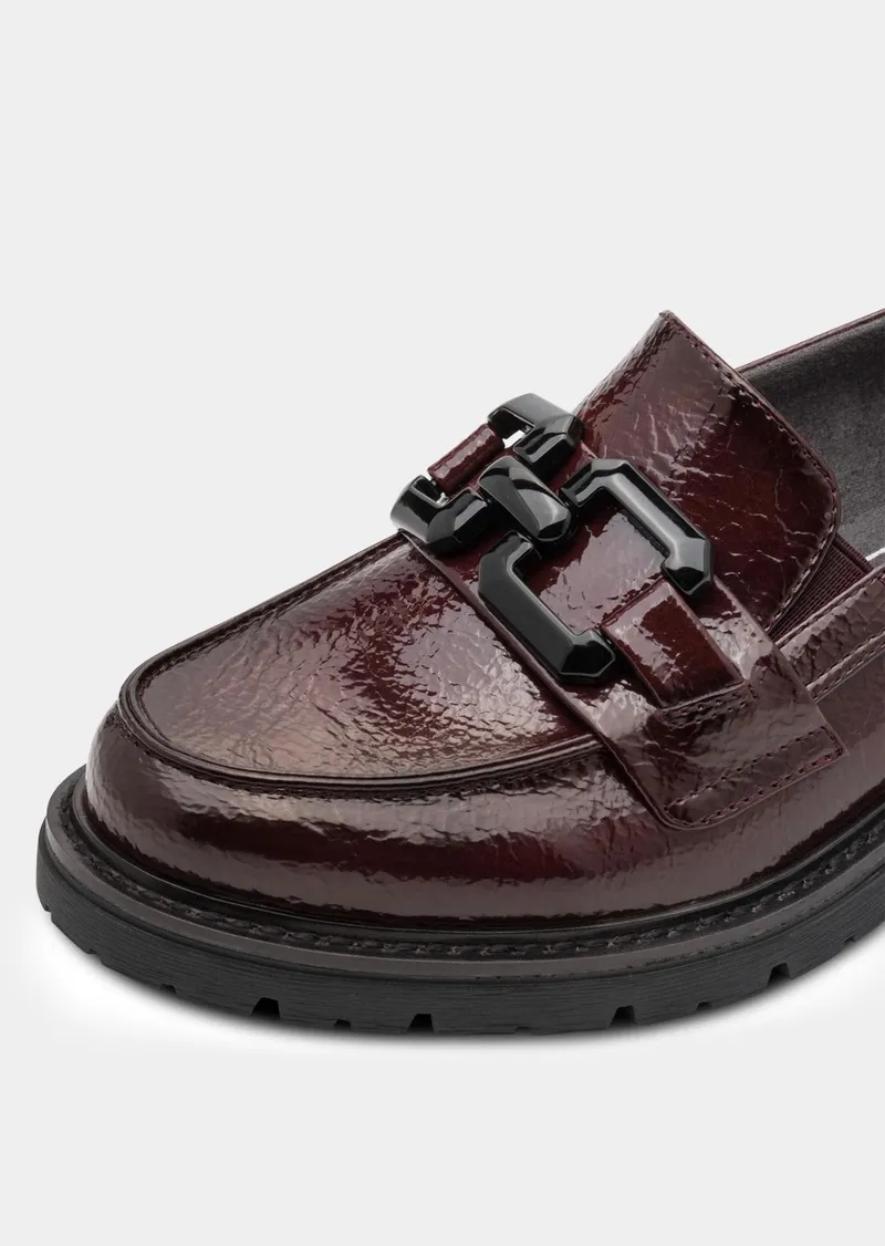 Jana Jana Eleganter Slipper mit Schmuckriegel - bordeaux von Goldner Fashion, Rot, – Produktbild 2 von 3