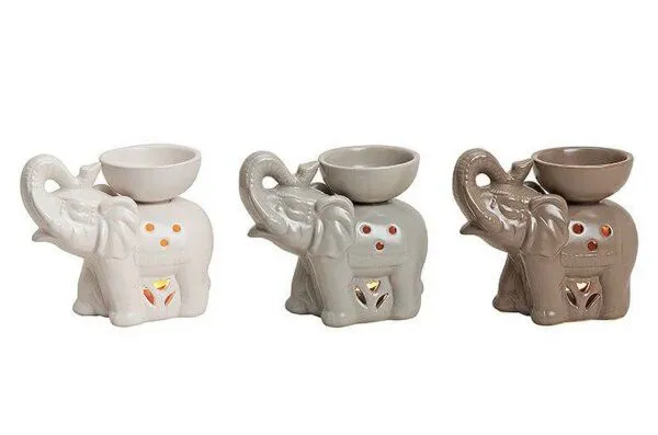 Mitienda Shop Mitienda Shop Duftlampe aus Keramik Elefant, Grau, – Produktbild 3 von 3
