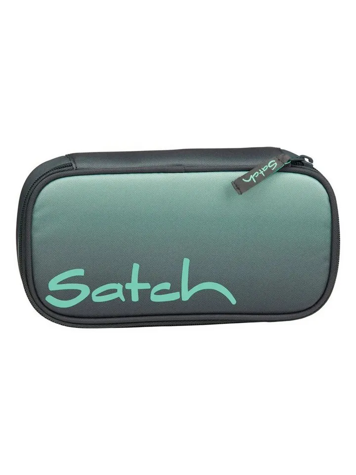 Satch Satch Federmäppchen Schlamperbox, (1-tlg), inklusive Geodreieck und Stundenplan, Grau, – Produktbild 1 von 6