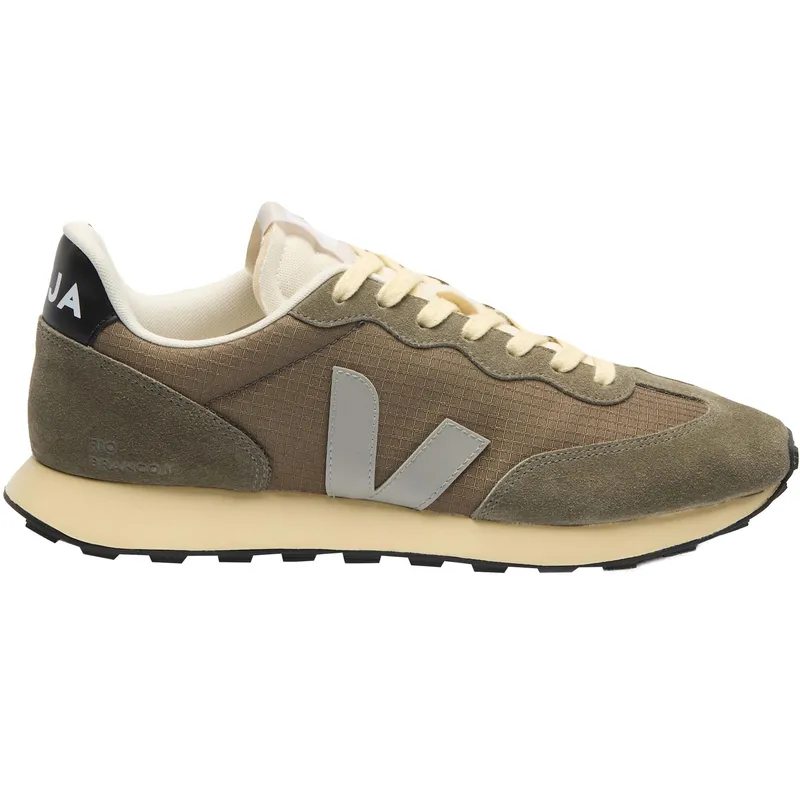 Veja Veja Herren-Sneaker Rio Branco II Ripstop Kaki Oxford Grey Black – Produktbild 3 von 8