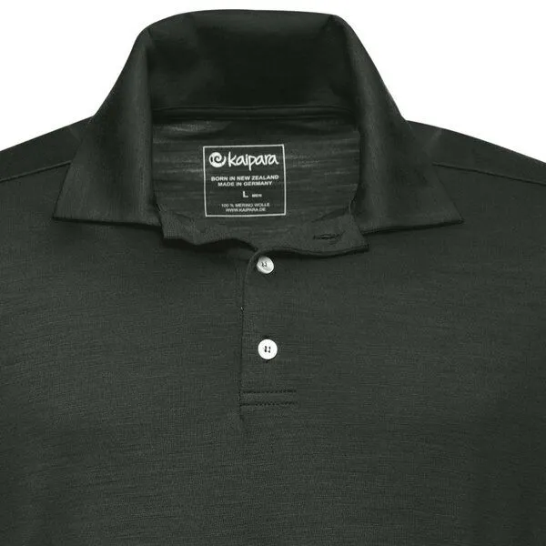 Kaipara - Merino Sportswear Kaipara - Merino Sportswear URBAN Merino Poloshirt Herren Kurzarm Regular 200, Deep green, – Produktbild 3 von 3