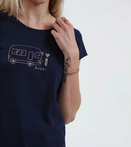 Gary Mash GARY MASH Shirt Asheville Bussi aus Biobaumwolle, Dunkelblau (blau), – Produktbild 4 von 4