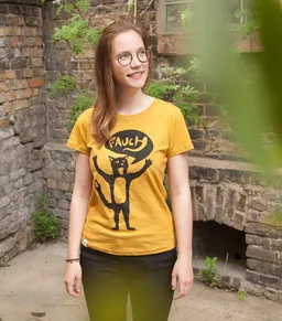 päfjes päfjes - Kater Ferdinand Fauch - Frauen T-Shirt - aus Baumwolle Bio – Produktbild 1 von 1