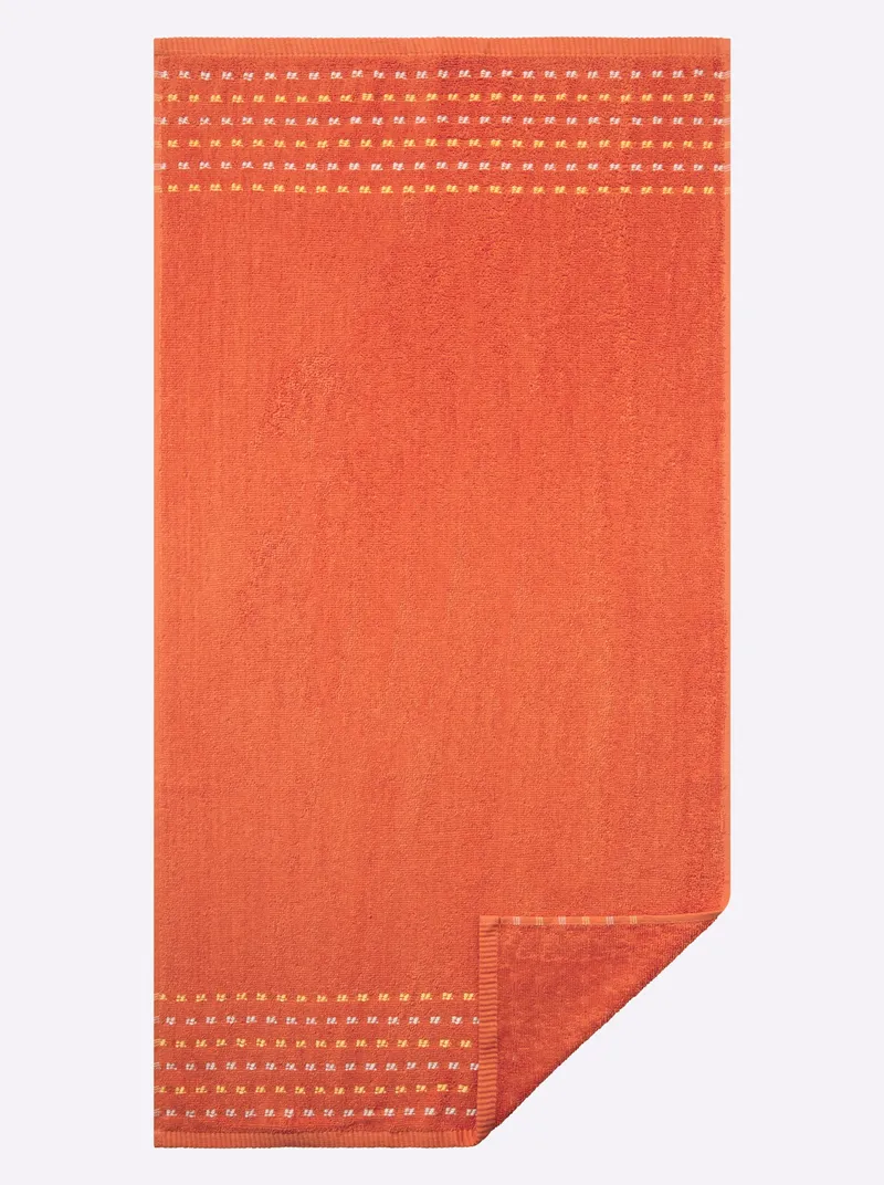 wäschepur Handtuch orange, Orange, – Produktbild 2 von 3