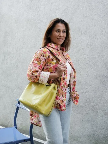 Hutch&Putch Hutch&Putch Musselin Oversize Bluse - Klassische Bluse - Langarmbluse aus 100% Bio-Baumwolle, Flowerful, – Produktbild 3 von 4