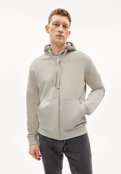 ARMEDANGELS ARMEDANGELS SAROMIAAN COMFORT Herren Sweatjacke aus Bio-Baumwoll Mix, Sand stone, – Produktbild 1 von 4
