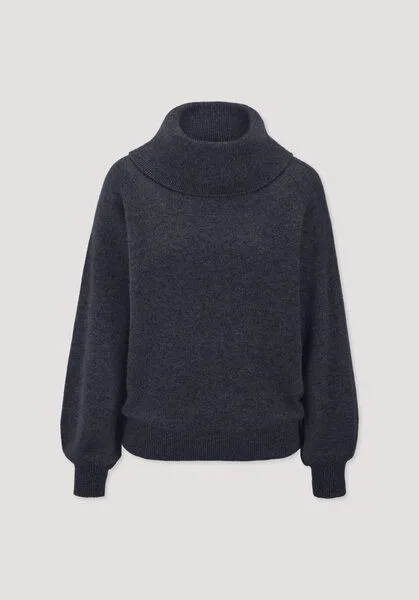 hessnatur hessnatur Strick-Pullover Relaxed aus Cashmere mit Recyclinganteil, Marine, – Produktbild 4 von 4