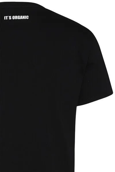 Wunderwerk Wunderwerk Herren Tee aus Bio-Baumwolle "Tee don't panic small male", Schwarz (900 black), – Produktbild 3 von 3