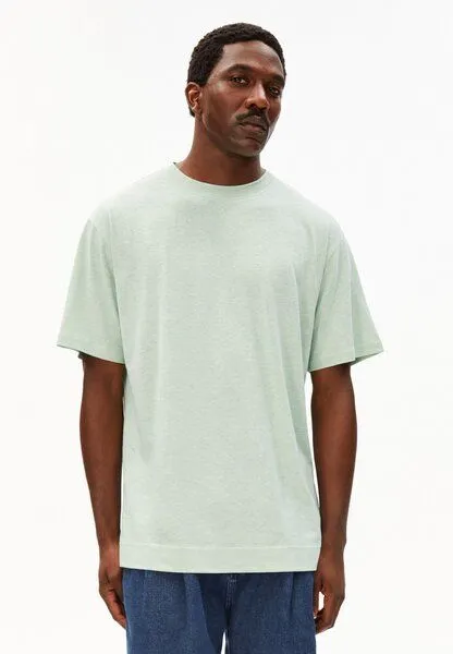ARMEDANGELS ARMEDANGELS MAARKOS LINEN Herren T-Shirt aus Baumwoll-Leinen-Mix, Foam, – Produktbild 1 von 4