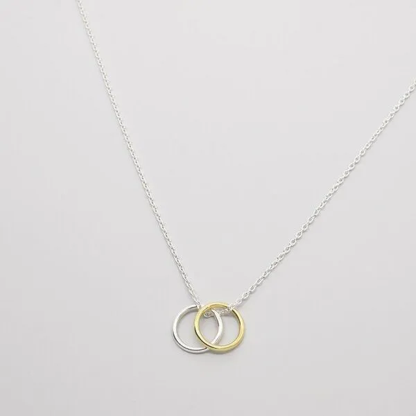 fejn jewelry fejn jewelry Kette 'bicolor circle', Gold, – Produktbild 1 von 2