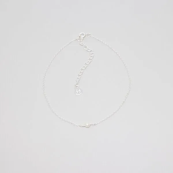 fejn jewelry fejn jewelry Fußkette 'single pearl' mit Süsswasserperle, Silber, – Produktbild 1 von 1