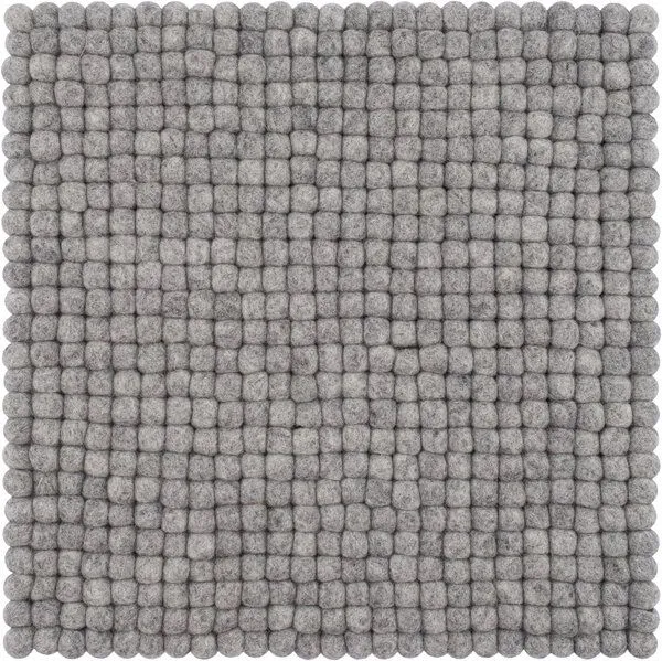 myfelt myfelt Filzkugel Sitzauflage (⌀ 36 cm, 36 x 36 cm), Grau meliert (carl), – Produktbild 1 von 4