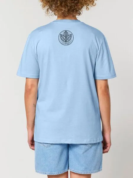 Human Family Human Family Bio Unisex Rundhals T-Shirt "Create - Circle Tree", Hellblau, – Produktbild 1 von 3