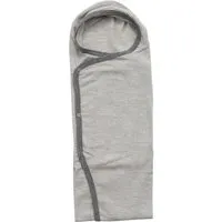 Lilano Lilano Baby Wickeltuch zum Pucken Wolle Seide hellgrau-natur ringel Gr.1 – Produktbild 1 von 1