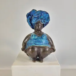 Moogoo Creative Africa Moogoo Creative Africa Bronze-Skulptur "Bobaraba Henriette" Unikate by Hamidou | handgemacht – Produktbild 1 von 1