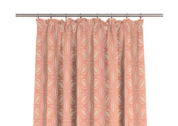 Nature by Adam Nature by Adam Vorhang aus 100% Bio-Baumwolle - Made in Germany - Retro Floret, Orange, – Produktbild 1 von 7