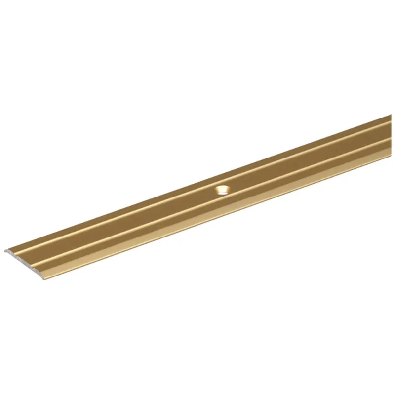 Alberts ALBERTS Übergangsprofil, gebohrt, Alu gold elox., LxBxS 900x38x1,0mm – Produktbild 1 von 1