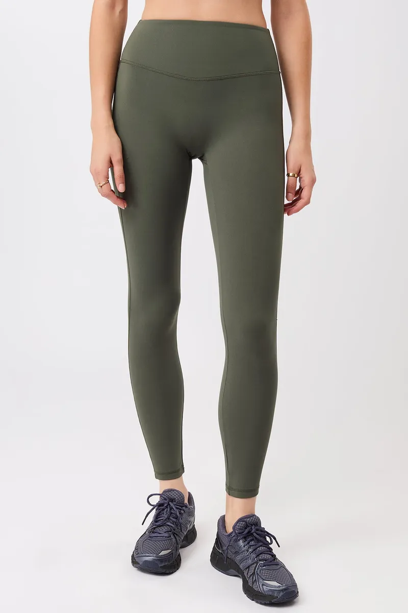 mandala MANDALA Damen vegan Leggings Sporty Vibe Leaf, Grün, – Produktbild 1 von 2