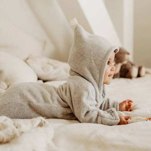 FINO & Stitch FINO & Stitch DIY Nähset Jumper Baby Bio-Baumwollfleece - zugeschnitten, Grau, – Produktbild 4 von 4