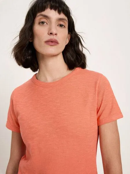 LANIUS LANIUS Kurzarmshirt (GOTS) aus Bio-Baumwolle, Peach, – Produktbild 3 von 4