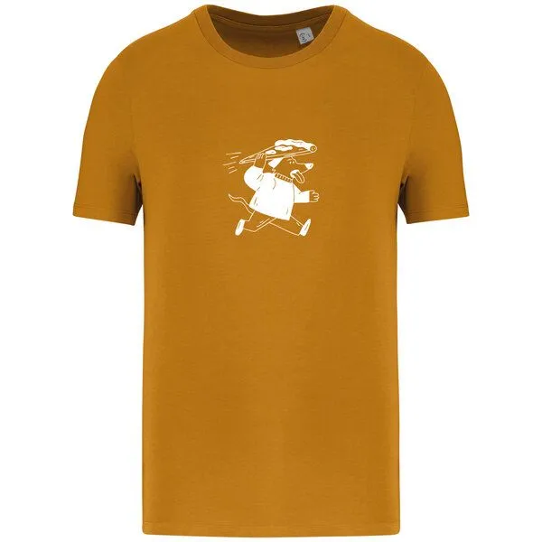 Greenspired Greenspired Basic Bio T-Shirt Pizzadog Nr. 4 ( 155g/m² XXS - 5 XL, Kurkuma, – Produktbild 1 von 1
