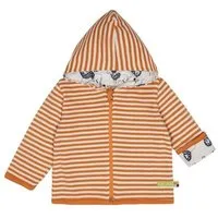 loud proud loud + proud Wendejacke mit Kapuze Löwe, GOTS-zertifiziert, Carrot (orange), – Produktbild 1 von 1