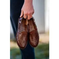 Salt and Sohle Salt and Sohle Leder Huarache Sandalen für Herren | Mangostino, Braun, – Produktbild 1 von 1