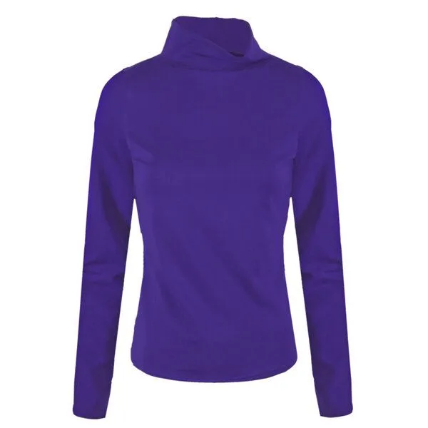 Frija Omina Frija Omina Bio-Rollkragen-Shirt Rolli, Veilchen (lila), – Produktbild 1 von 2
