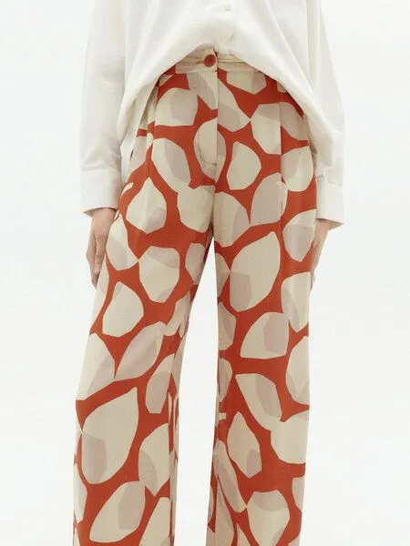 thinking mu thinking mu Manolita Pants - Damen Hose, Leaf light (orange), – Produktbild 4 von 4