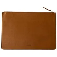 GREVIRO GREVIRO Dokumentenmappe aus Kaktusleder (vegan) - passend auch für MacBook, iPad & Co., Camel (braun), – Produktbild 1 von 1