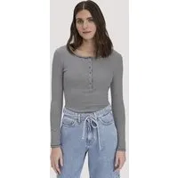 hessnatur hessnatur Softrib Streifen Henley Fitted aus Bio-Baumwolle und TENCEL Modal, Marine, – Produktbild 1 von 1