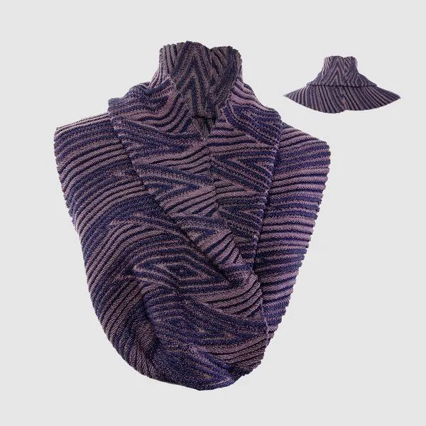 LANARTO slow fashion LANARTO slow fashion Loop-Schal Twist gestrickt aus mulesingfreier Merinowolle, Blau2, – Produktbild 1 von 4