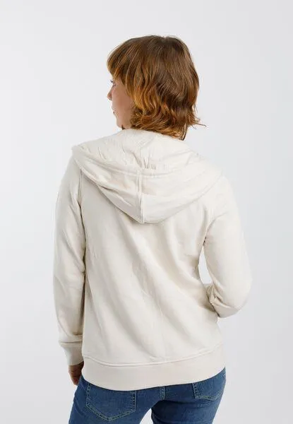 TORLAND TORLAND Damen Zip-Hoodie ZITA, Weiß (off white), – Produktbild 2 von 4