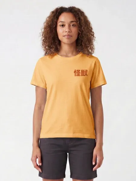 watapparel watapparel T-Shirt Frauen Ramen Dino, Nispero, – Produktbild 3 von 4
