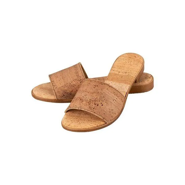 Kork-Deko Kork-Deko Pantoletten aus Kork | Gr. 38-41 | Damenschuhe | Sandalen aus Kork – Produktbild 1 von 4